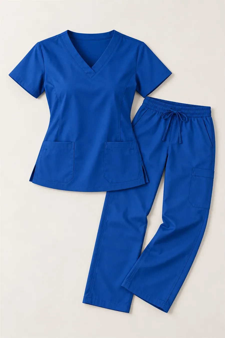 Royal Blue Scrub Set